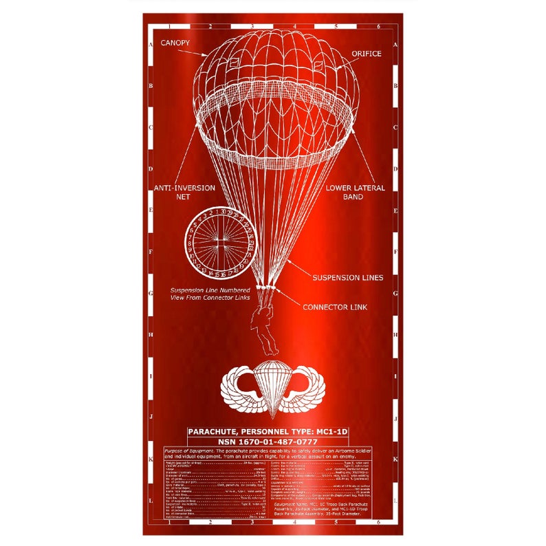 MC11D Parachute 1st Amendment Hitch Covers