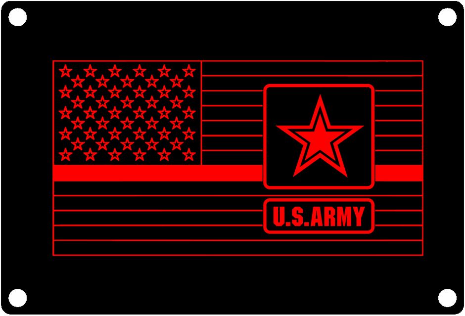 Thin Red Line US ARMY Service flag