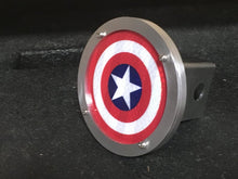 Captain America Round Reflective Hitch Cover