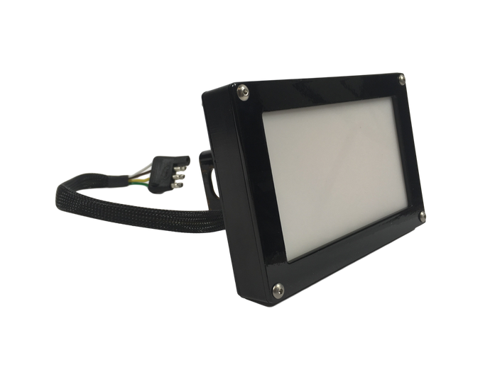 LED Hitch Cover Base with Matte Border