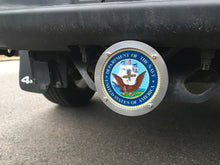 Department of the Navy Round Reflective Hitch Cover