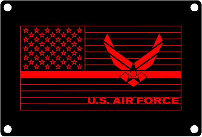 Thin Red Line USAF Service Flag