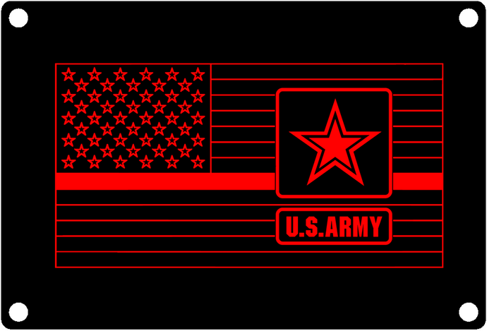 Thin Red Line US ARMY Service flag